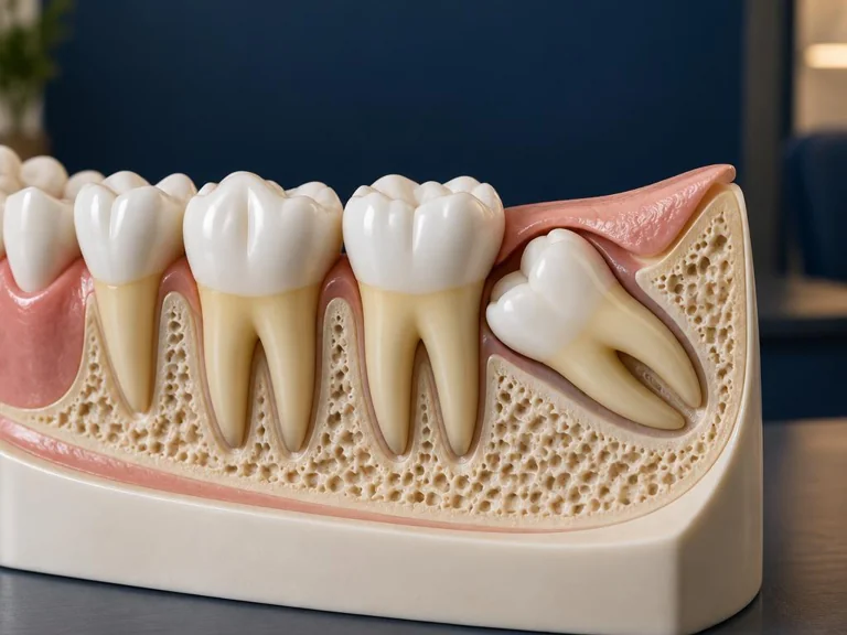Modelo de terceiro molar — imagem ilustrativa